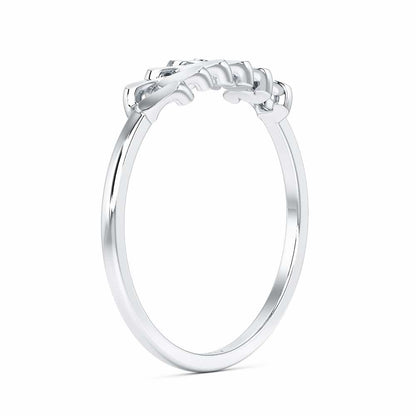 Moonlit Chain Women Ring - White Gold - Image 4