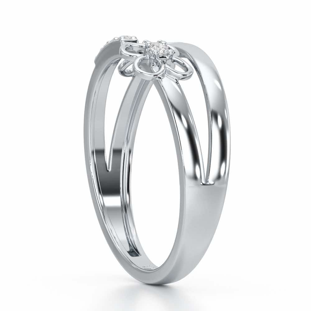 Spring Bliss Silver Ring - White Gold - Image 4