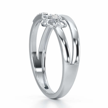 Spring Bliss Silver Ring - White Gold - Image 4