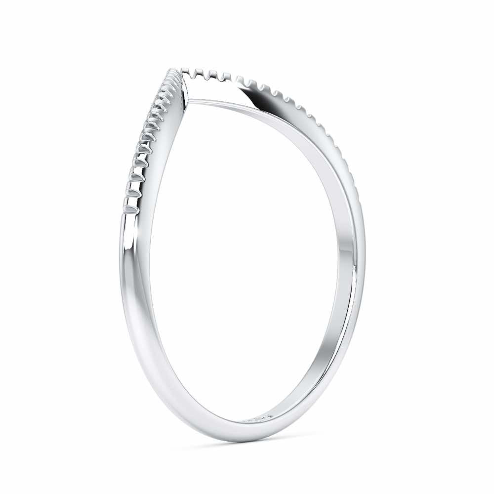 Glena Apex Silver Ring - White Gold - Image 4