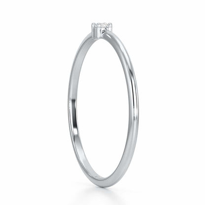Divine Touch Silver Ring - White Gold - Image 4