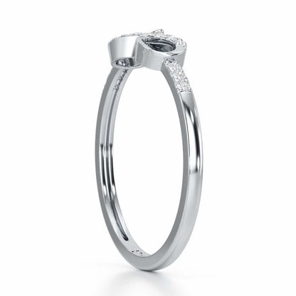 Eternity Silver Ring - White Gold - Image 4