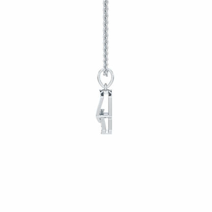 Soft Glow Silver Pendant - White Gold - Image 4