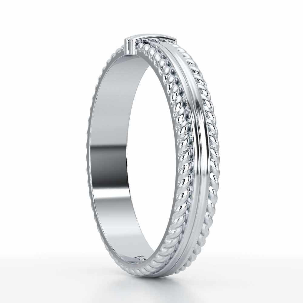 Zyna Silver Ring For Women - White Gold - Image 4
