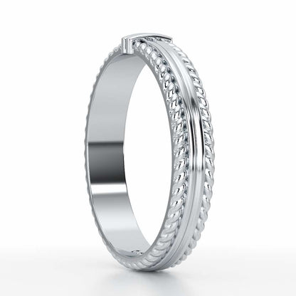 Zyna Silver Ring For Women - White Gold - Image 4