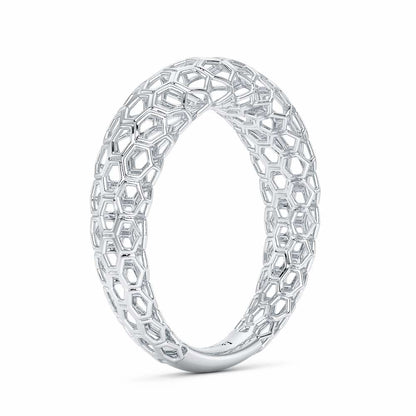 Mila Silver Ring - White Gold - Image 4