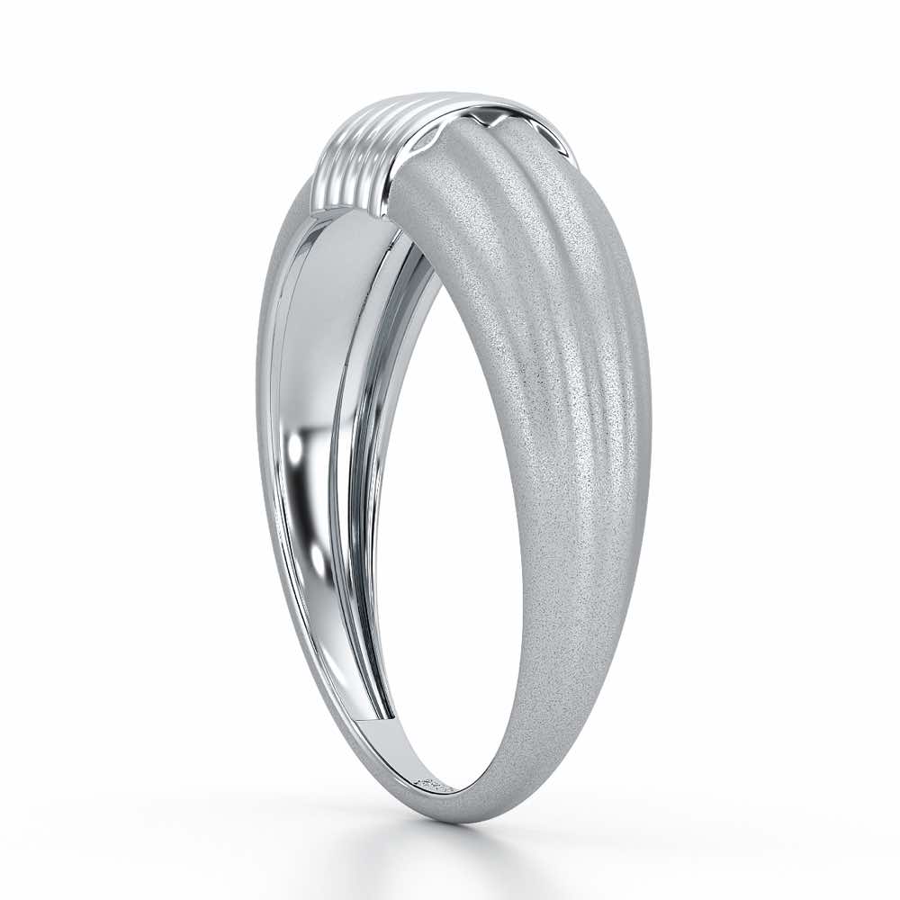 Jasmine Silver Ring - White Gold - Image 4
