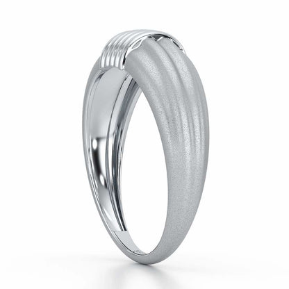 Jasmine Silver Ring - White Gold - Image 4