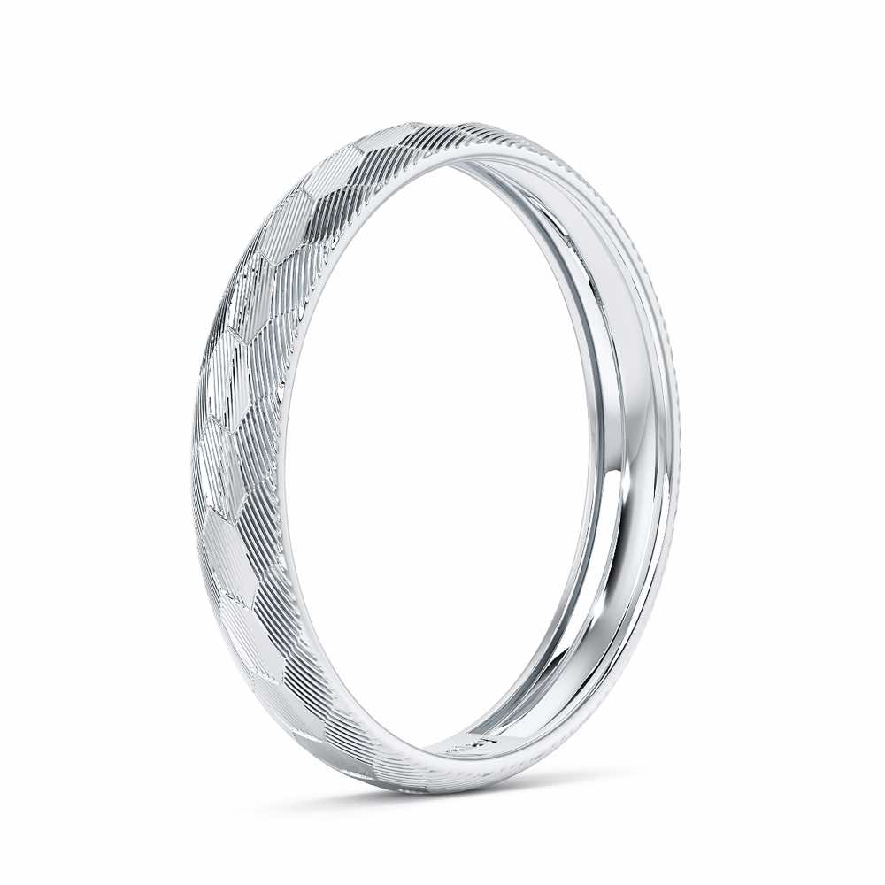 Lumi Silver Ring - White Gold - Image 4