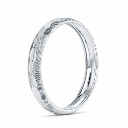 Lumi Silver Ring - White Gold - Image 4