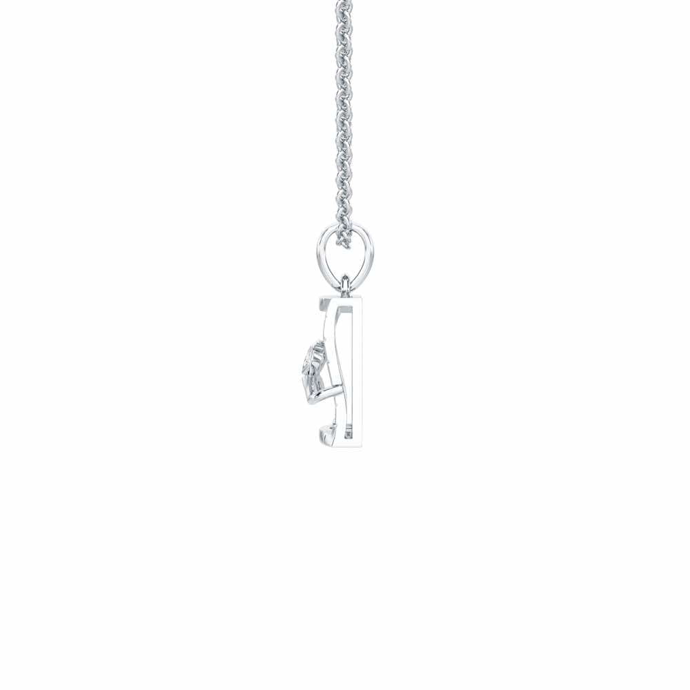 Opal Shine Silver Pendant - White Gold - Image 4