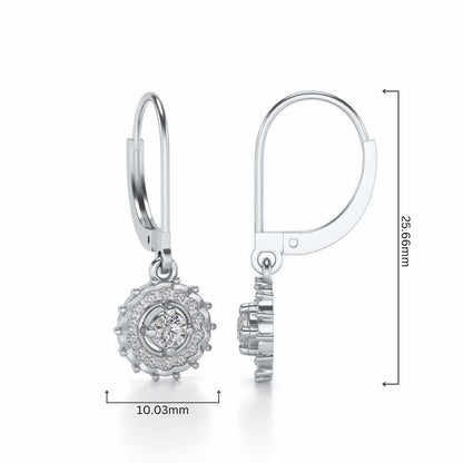 Embellished Silver Drops - White Gold - Image 4