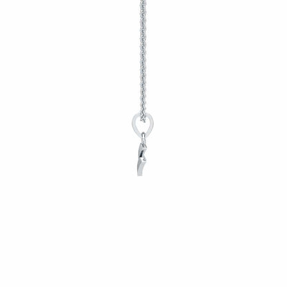 Double Arrow Gold Pendant - White Gold - Image 4