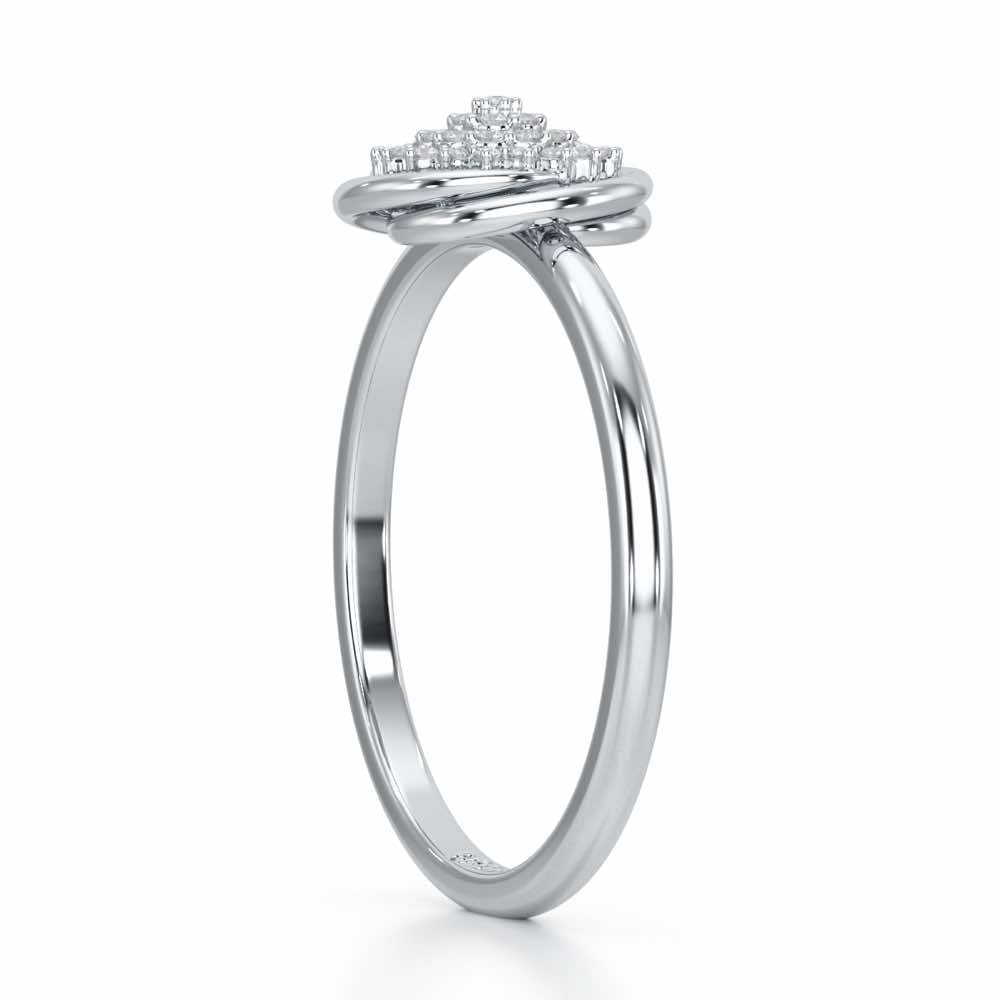 Aquila Silver Ring - White Gold - Image 4