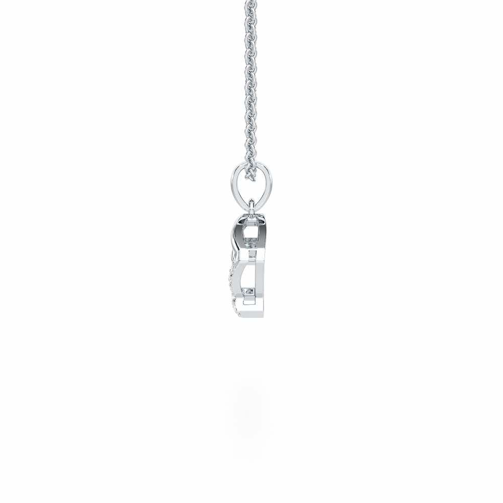 Flicker Joy Silver Pendant - White Gold - Image 4