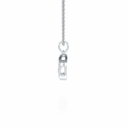 Flicker Joy Silver Pendant - White Gold - Image 4
