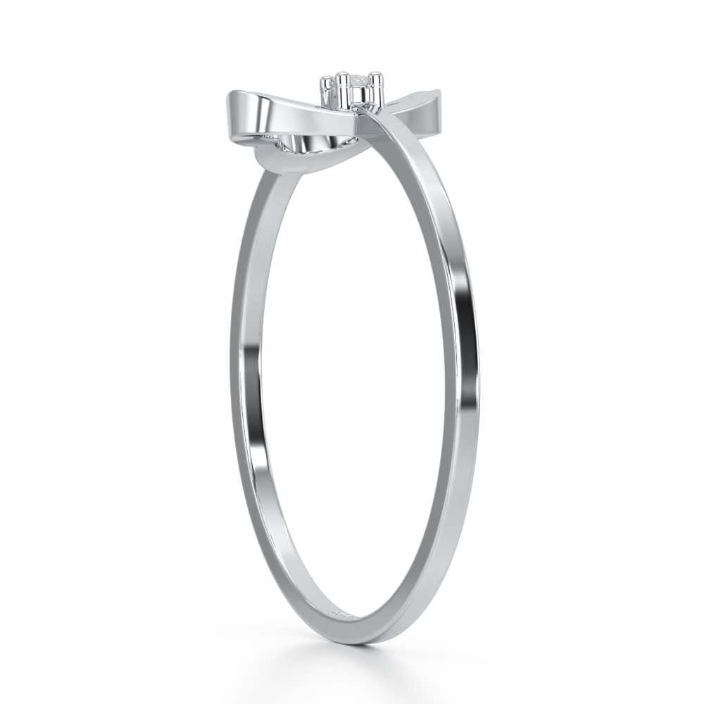 Clouding Silver Ring - White Gold - Image 4