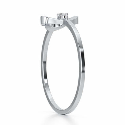 Clouding Silver Ring - White Gold - Image 4