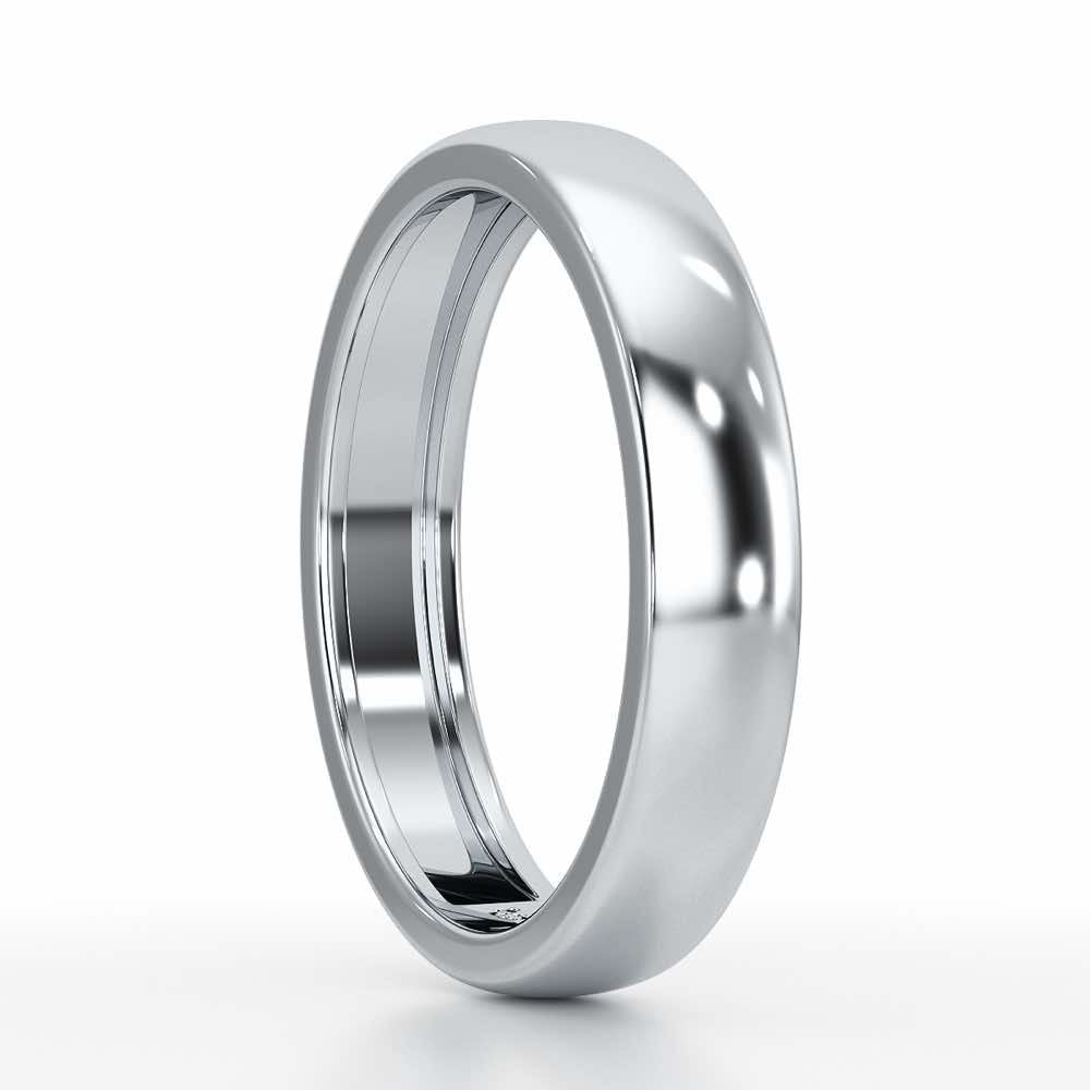 Preston Simple Band For Men - White Gold - Image 4