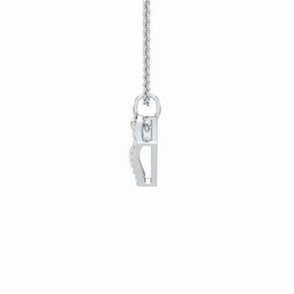 Sparkle Dew Silver Pendant - White Gold - Image 4