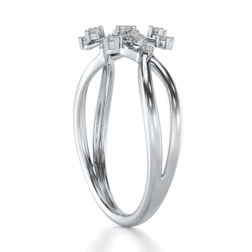 Bliss Silver Ring - White Gold - Image 4