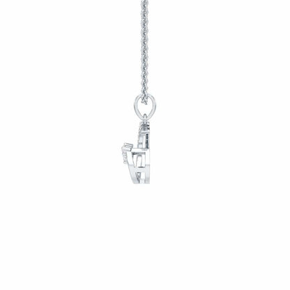 Radiant Show Silver Pendant - White Gold - Image 4