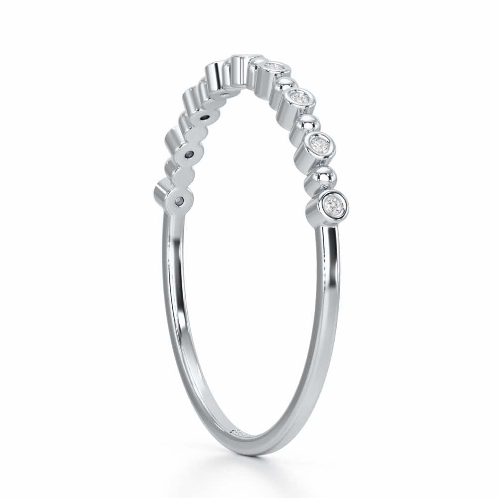 Cute Sheen Silver Ring - White Gold - Image 4