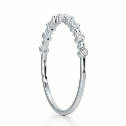 Cute Sheen Silver Ring - White Gold - Image 4