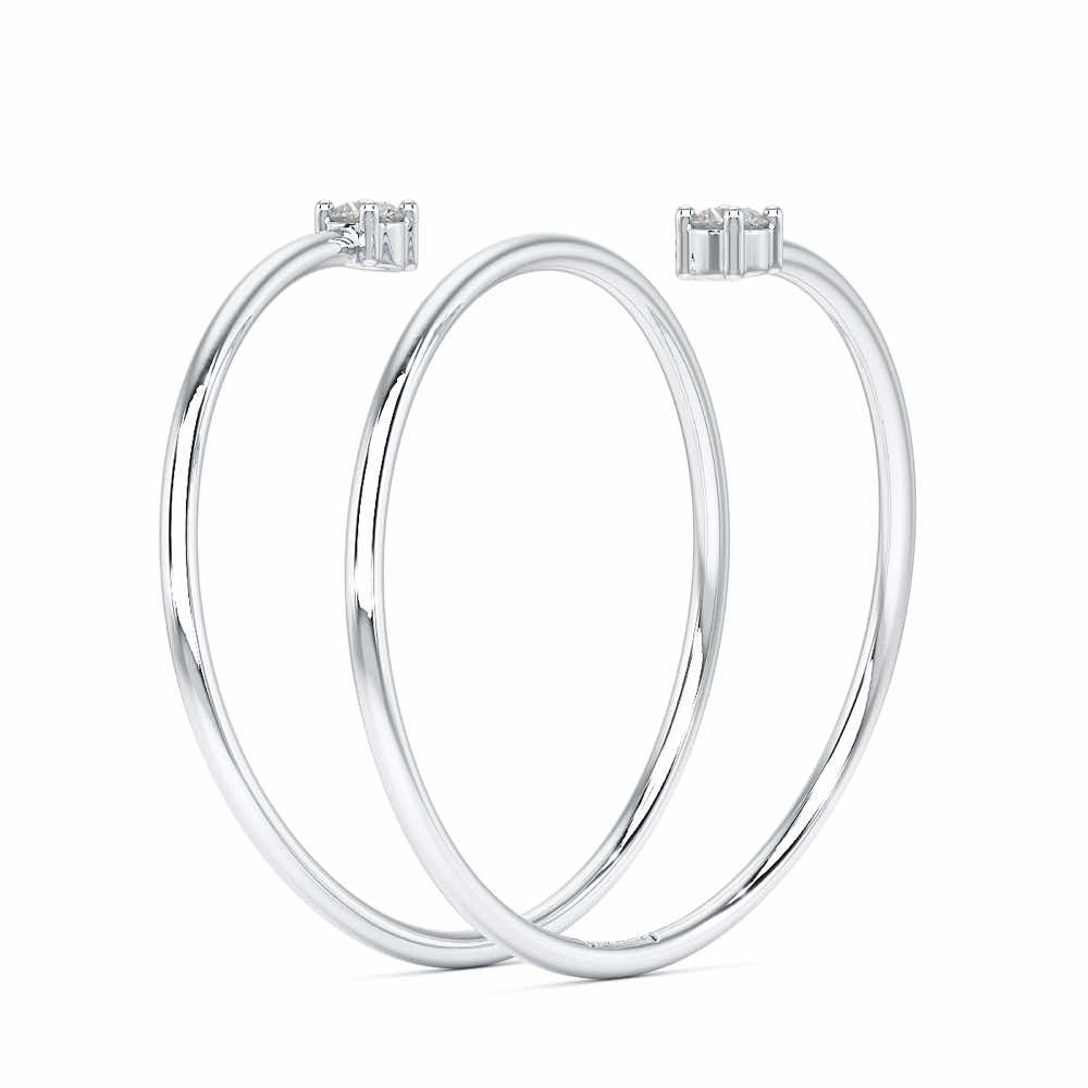 Twinkle Spring Silver Ring - White Gold - Image 4