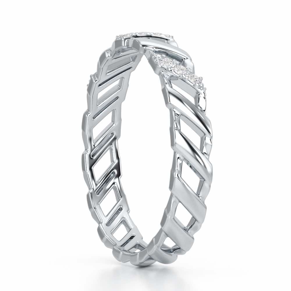 Arandele Silver Ring - White Gold - Image 4