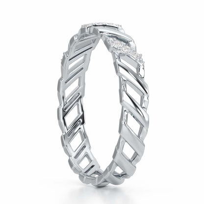 Arandele Silver Ring - White Gold - Image 4