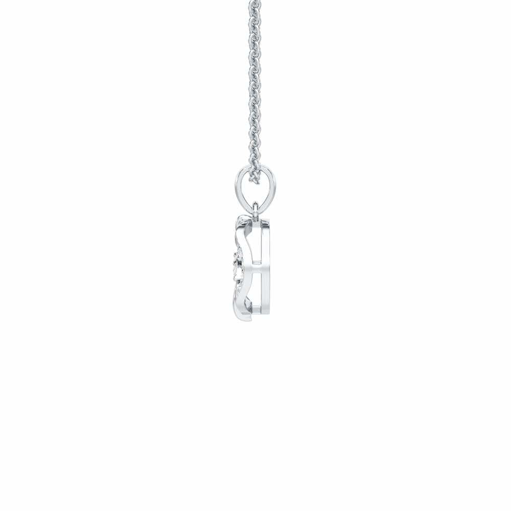 Twinkling Essence Silver Pendant - White Gold - Image 4