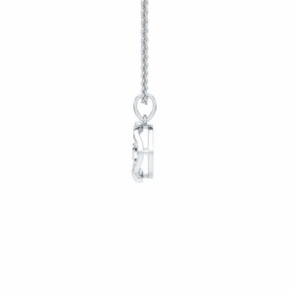 Twinkling Essence Silver Pendant - White Gold - Image 4