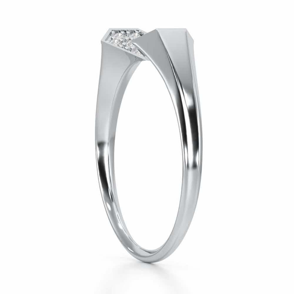 Beauty Serene Silver Ring - White Gold - Image 4