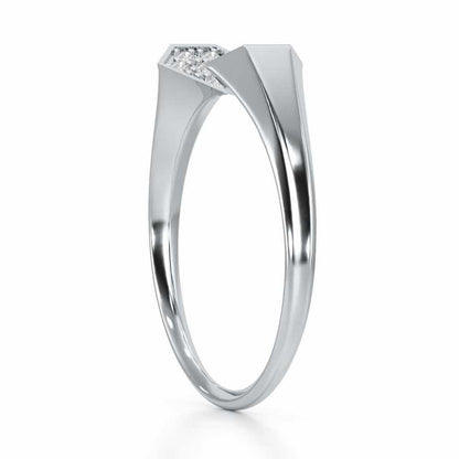 Beauty Serene Silver Ring - White Gold - Image 4