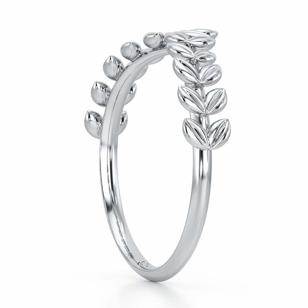 Fenny Frill Apex Silver Ring - White Gold - Image 4