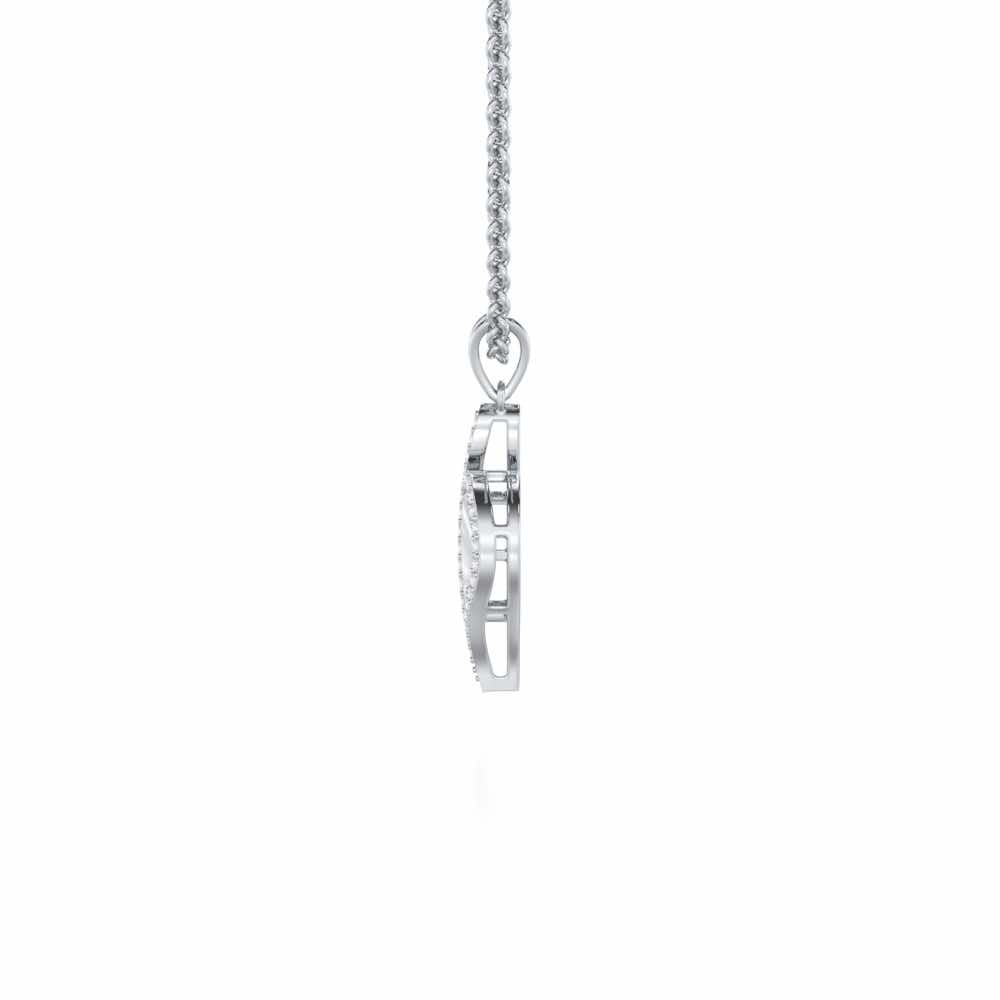 Soulful Rhythms Silver Pendant - White Gold - Image 4
