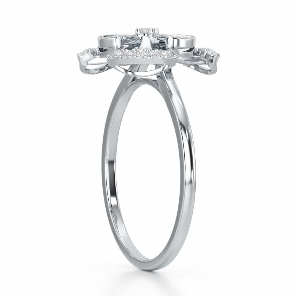 Brighton Grace Silver Ring - White Gold - Image 4
