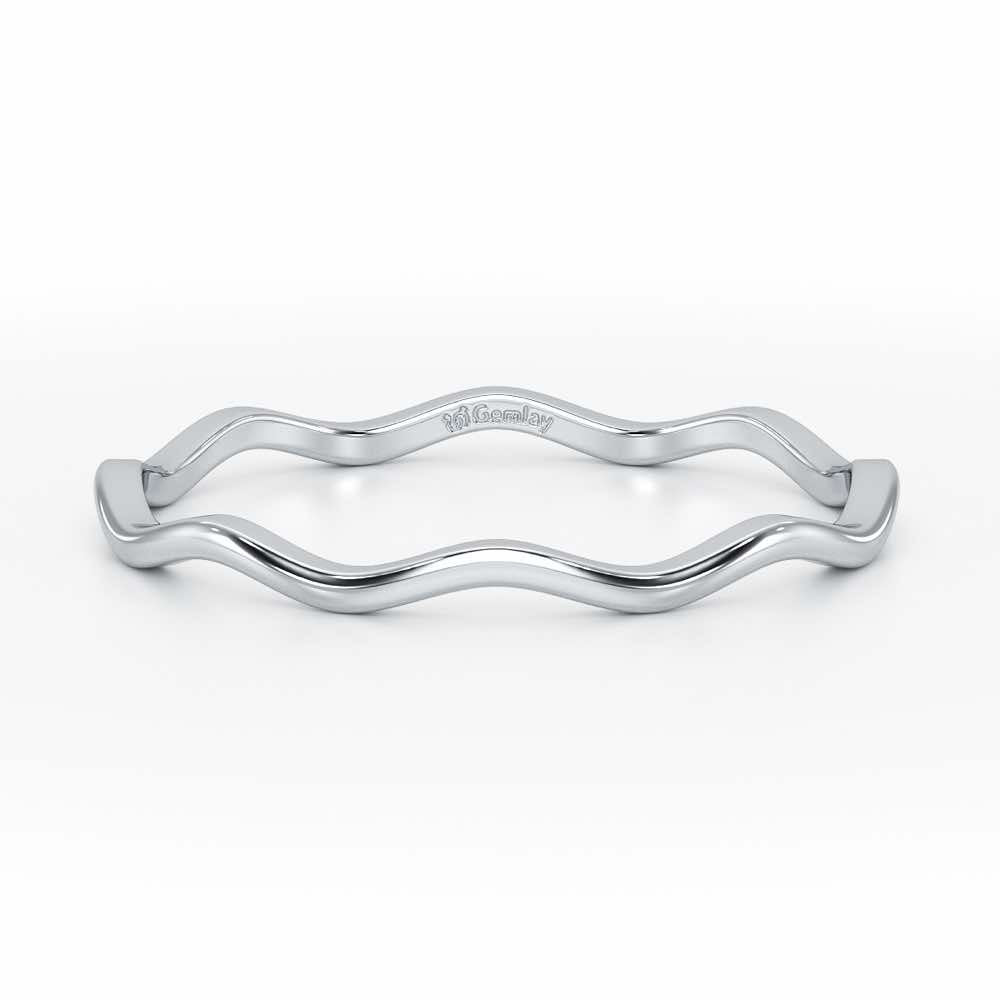 Helix Sheen Silver Ring - White Gold - Image 5