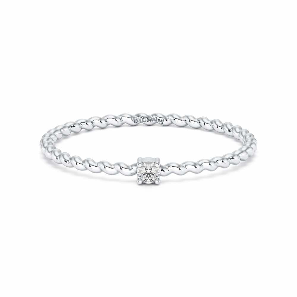 Glow Muse Women Silver Ring - White Gold - Image 5