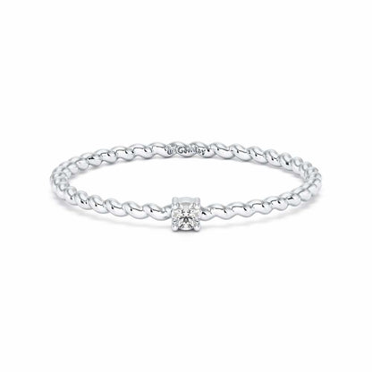 Glow Muse Women Silver Ring - White Gold - Image 5