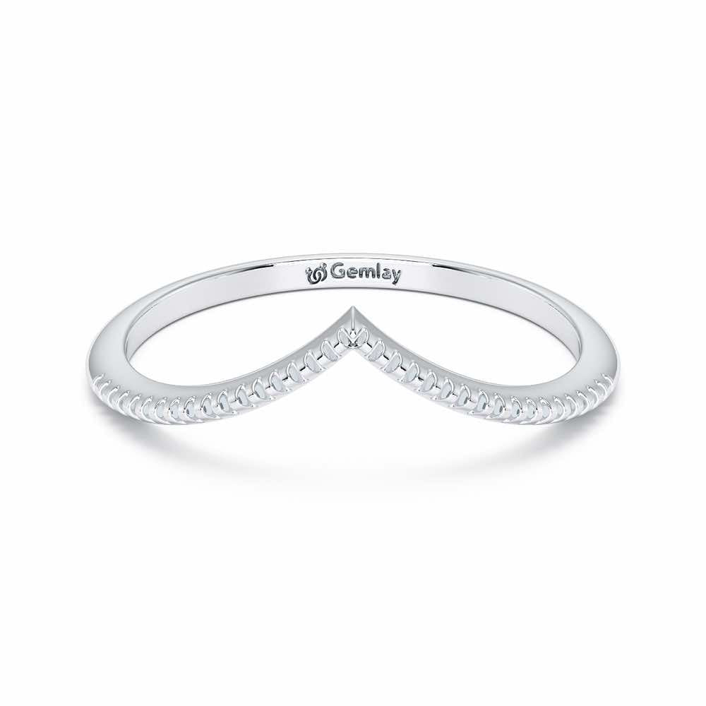Glena Apex Silver Ring - White Gold - Image 5