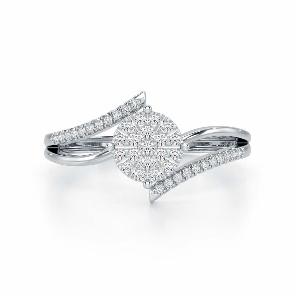 Shine Source Silver Ring - White Gold - Image 5