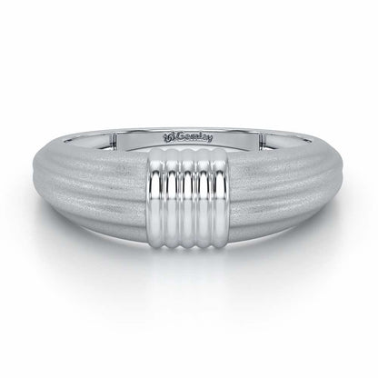 Jasmine Silver Ring - White Gold - Image 5