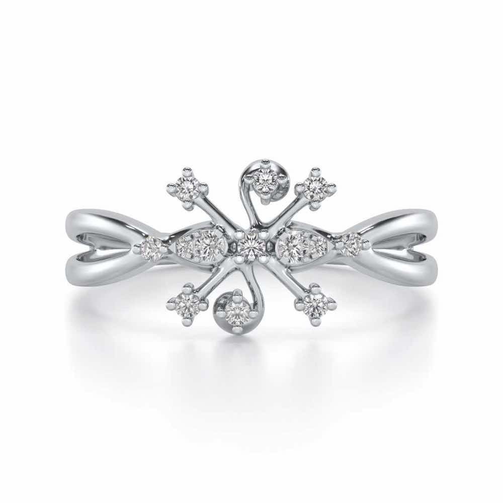 Bliss Silver Ring - White Gold - Image 5