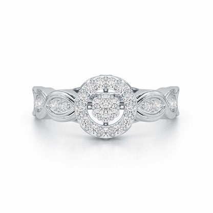 Ethereal Avni Silver Ring - White Gold - Image 5