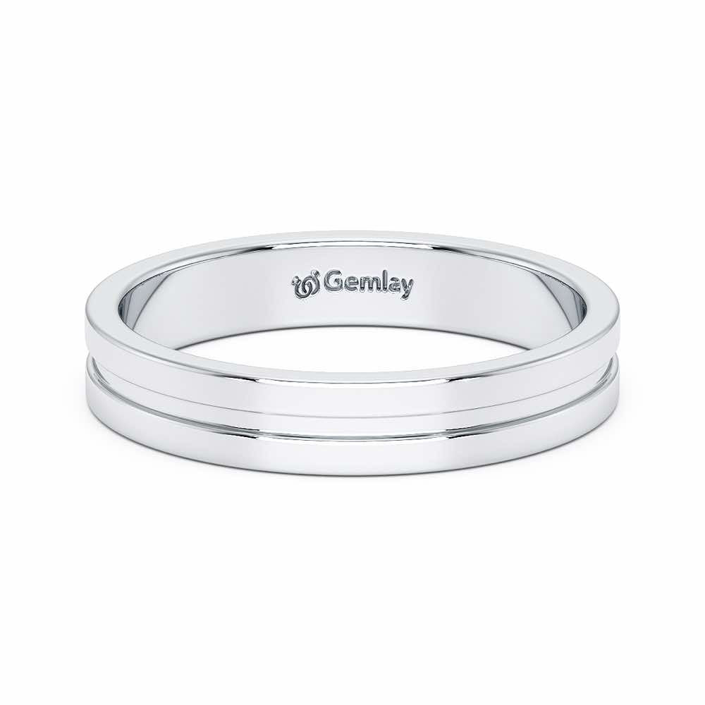 Amethyst Silver Ring - White Gold - Image 5
