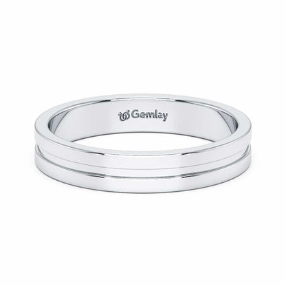 Amethyst Silver Ring - White Gold - Image 5