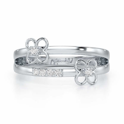 Spring Bliss Silver Ring - White Gold - Image 5