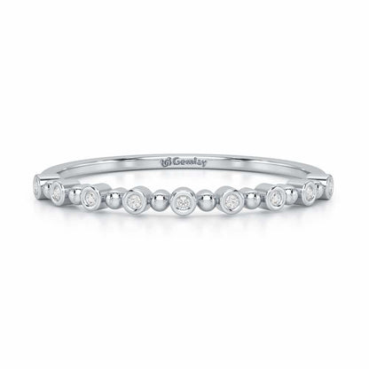 Cute Sheen Silver Ring - White Gold - Image 5
